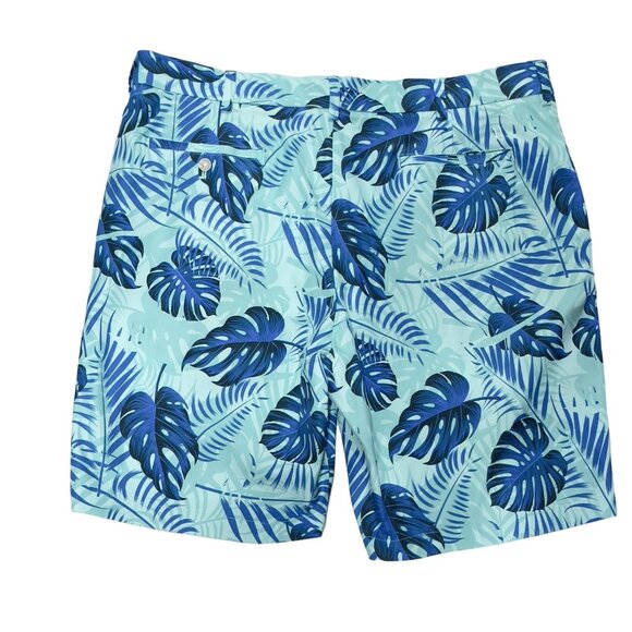 WALTER HAGEN 11 MAJORS Mens Blue Floral Walking Shorts Polyester Zip Fly Size 40 - Picture 4 of 10